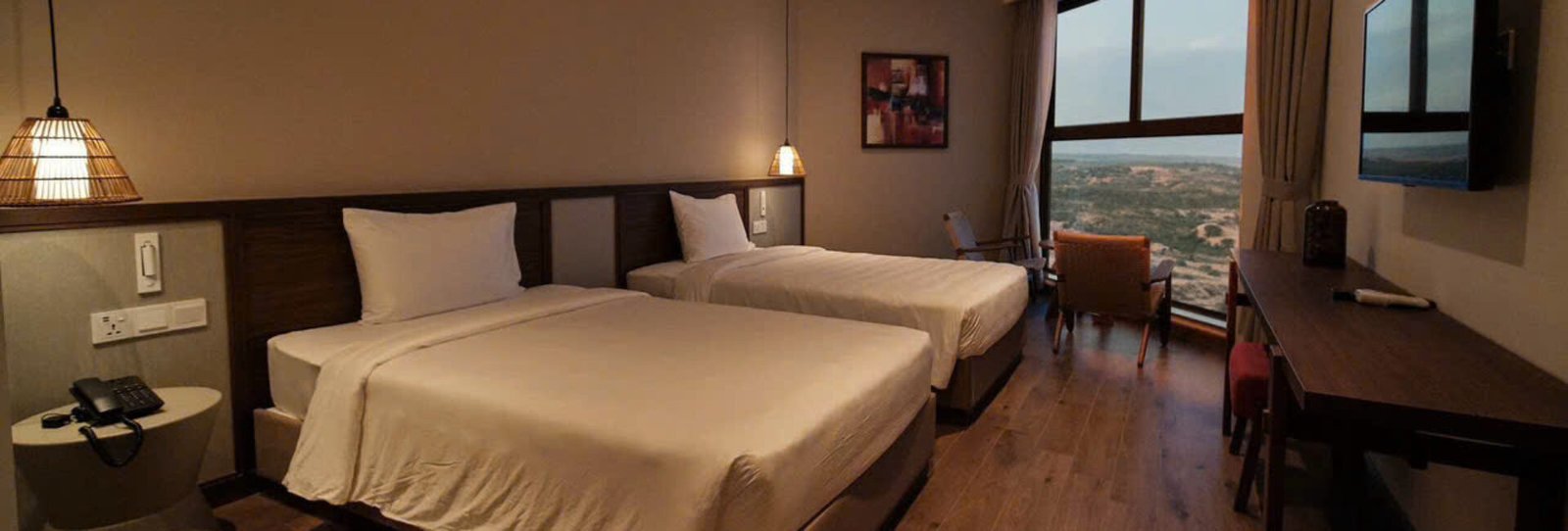 Prenium Twin Sea View – Phòng 2 giường đơn cao cấp tầm nhìn biển